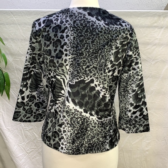 Ruby Rd. Petite Animal Print Jacket - Picture 5 of 6